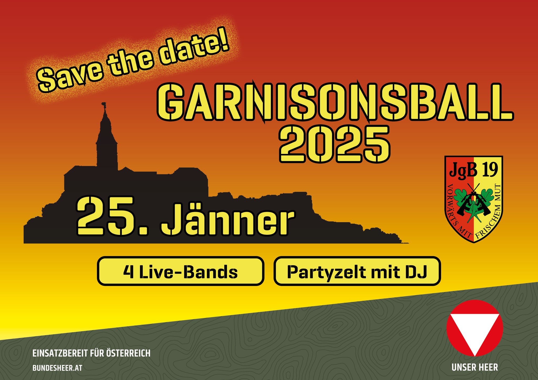 Plakat Garnisonsball 25