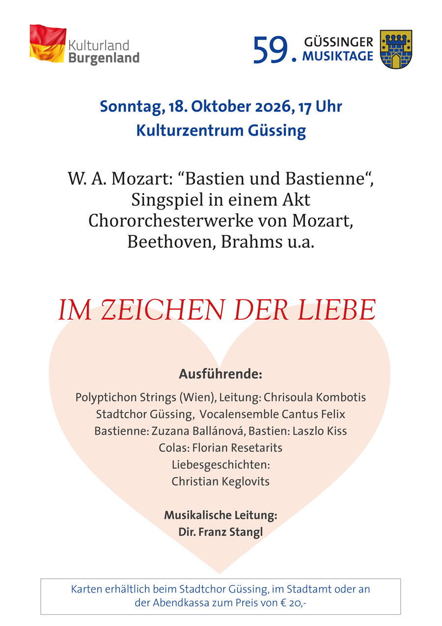 Plakat A3 Im Zeichen der Liebe 2026
